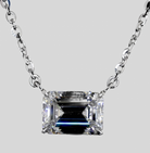 2.08 Carat Emerald Diamond Necklace