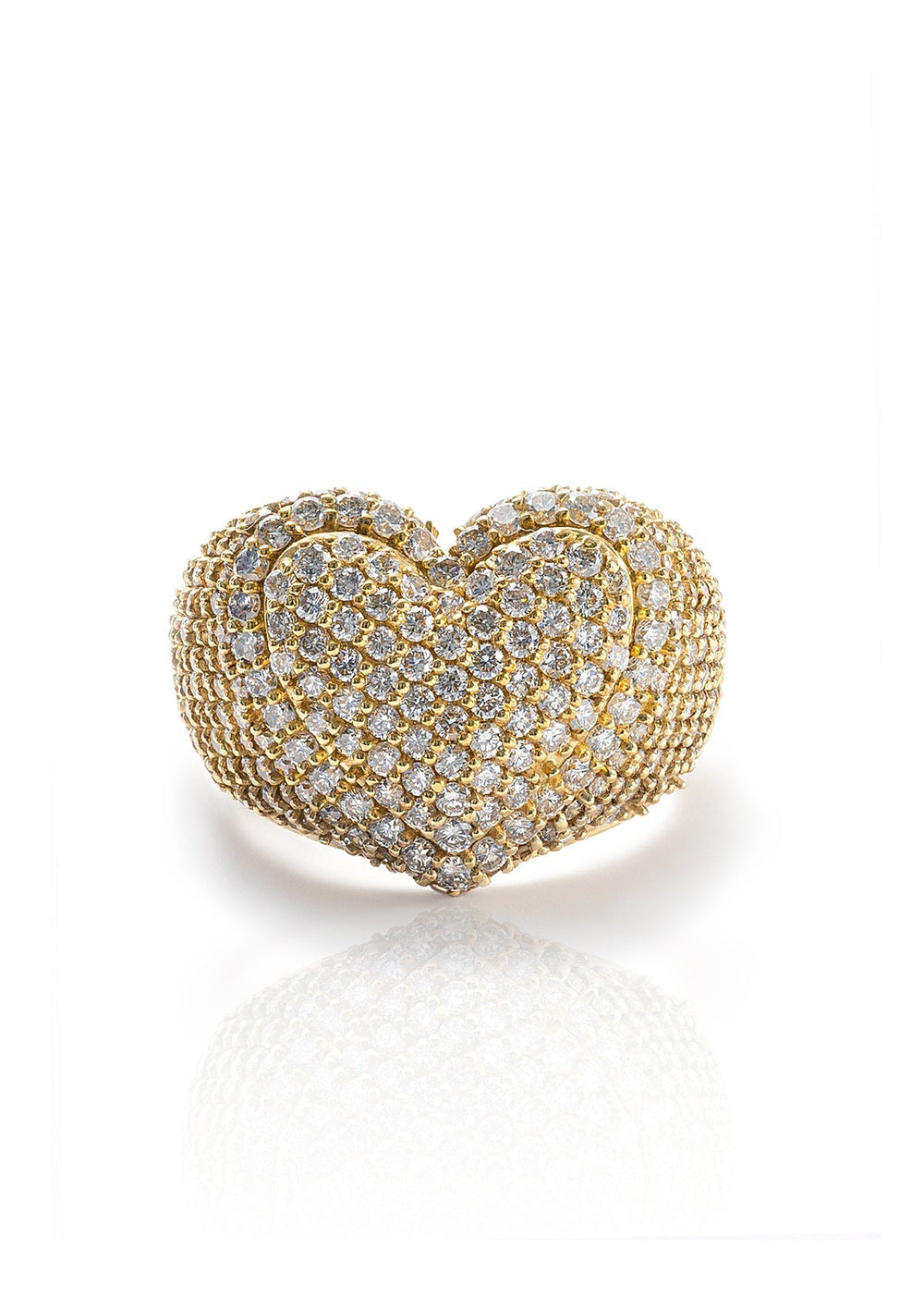DIAMOND HEART RING - View 2