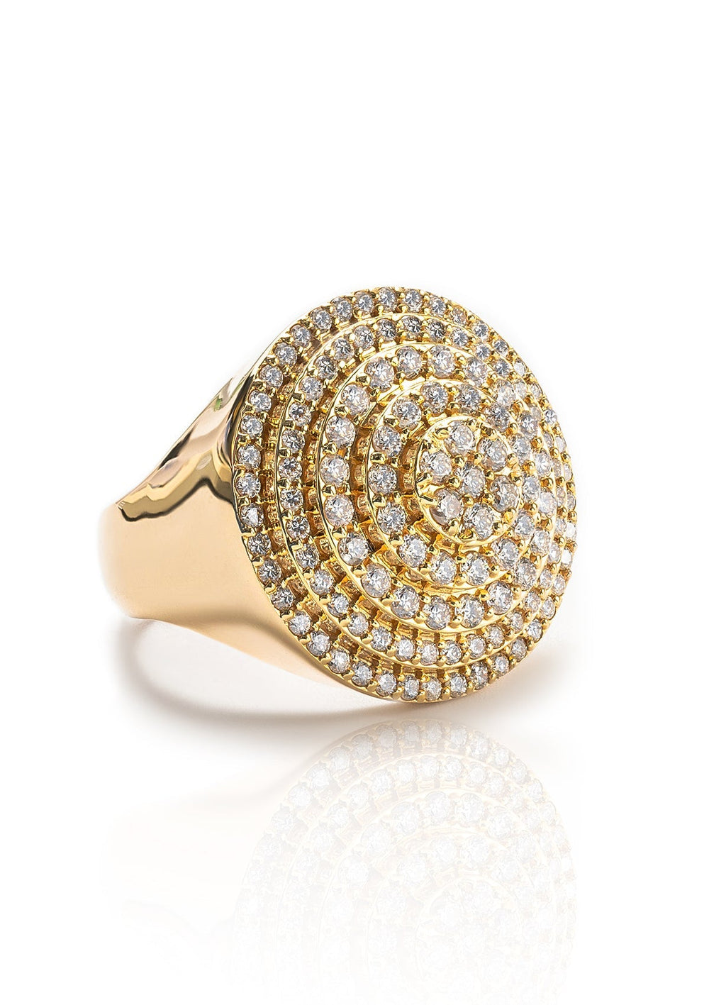Round Ring with Diamonds