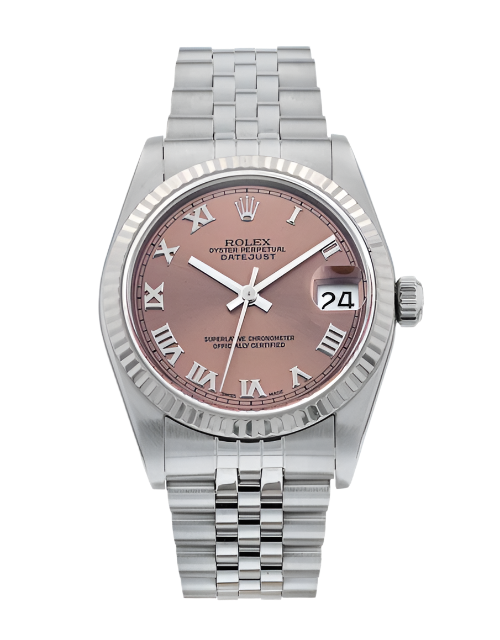 Rolex Datejust 68274 Stainless Steel Rolex Salmon Dial Jubilee