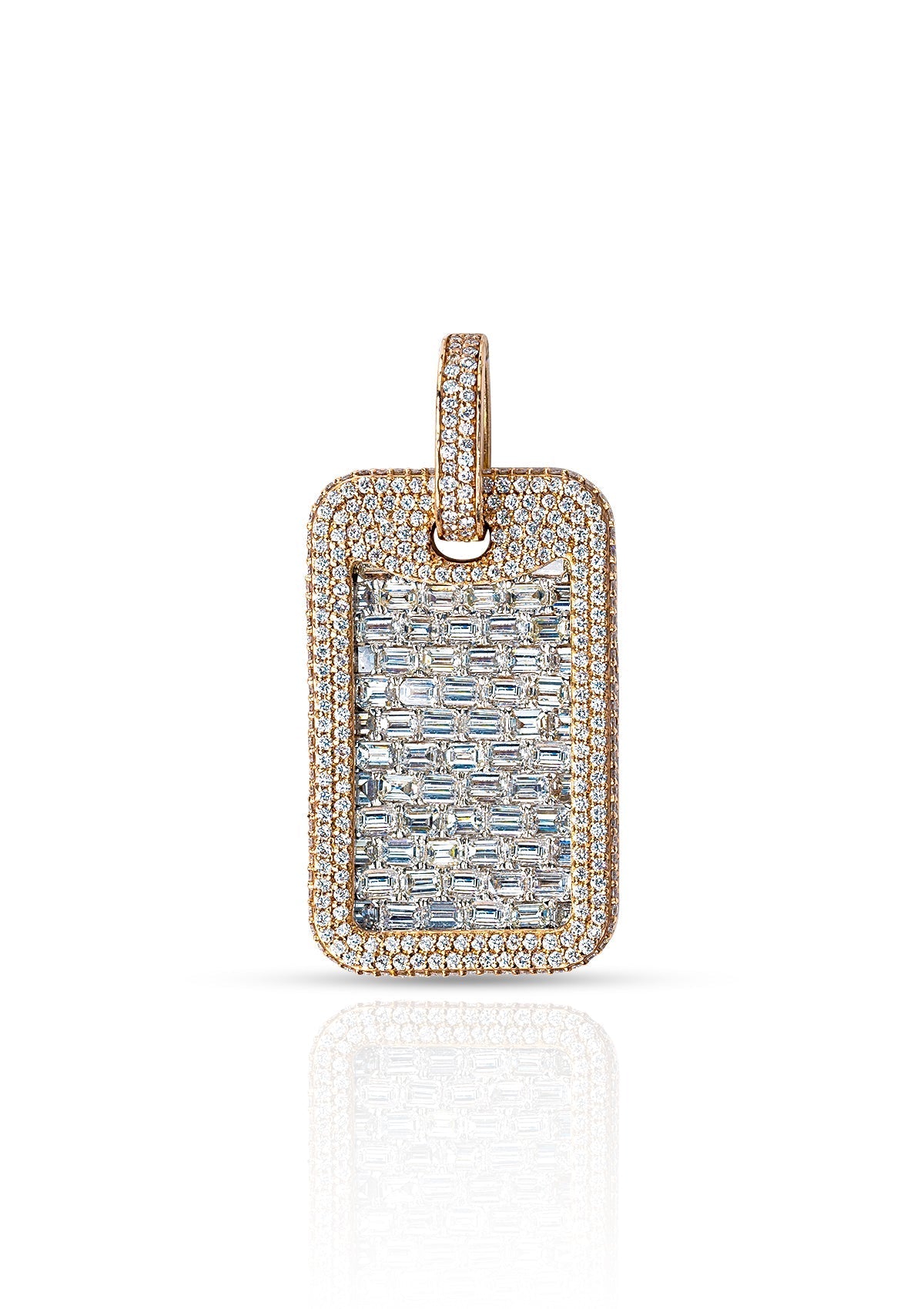 Emerald Cut Dog Tag
