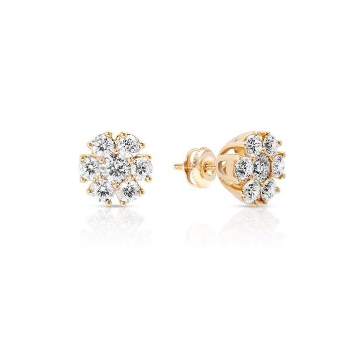 Pendientes de racimo de flores