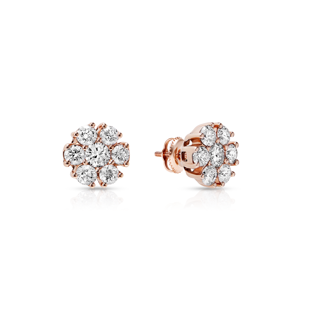 FLOWER CLUSTER EARRINGS - View 2