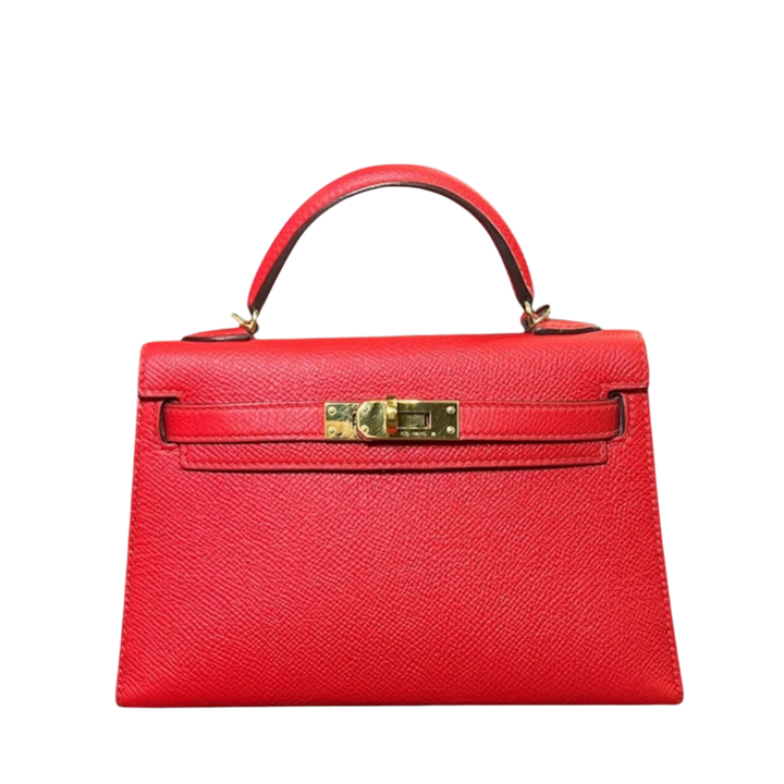 Hermès Kelly II Sellier Mini 20 Rouge Tomate Epsom Gold Hardware - View 5