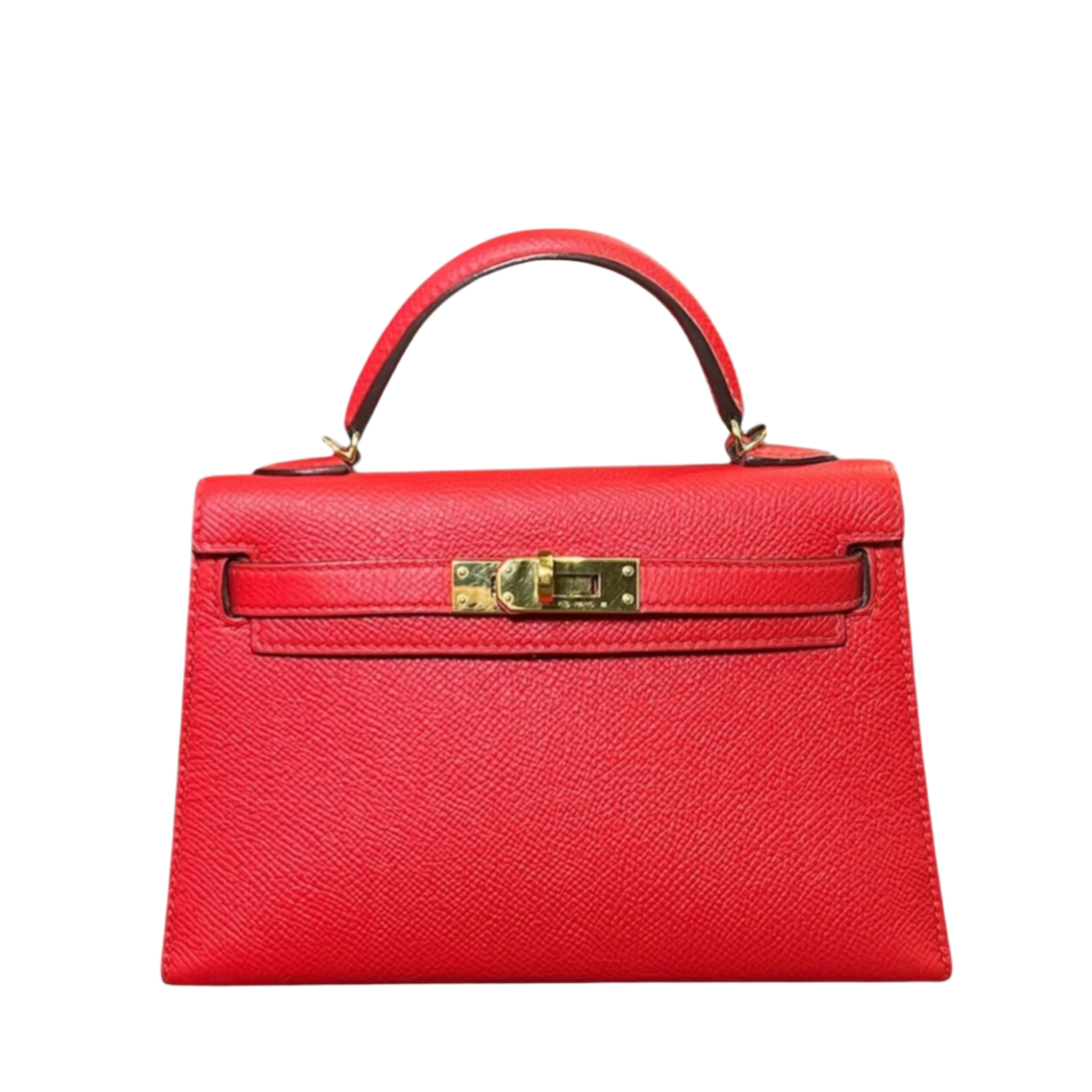 Hermès Kelly II Sellier Mini 20 Rouge Tomate Epsom Gold Hardware - View 5