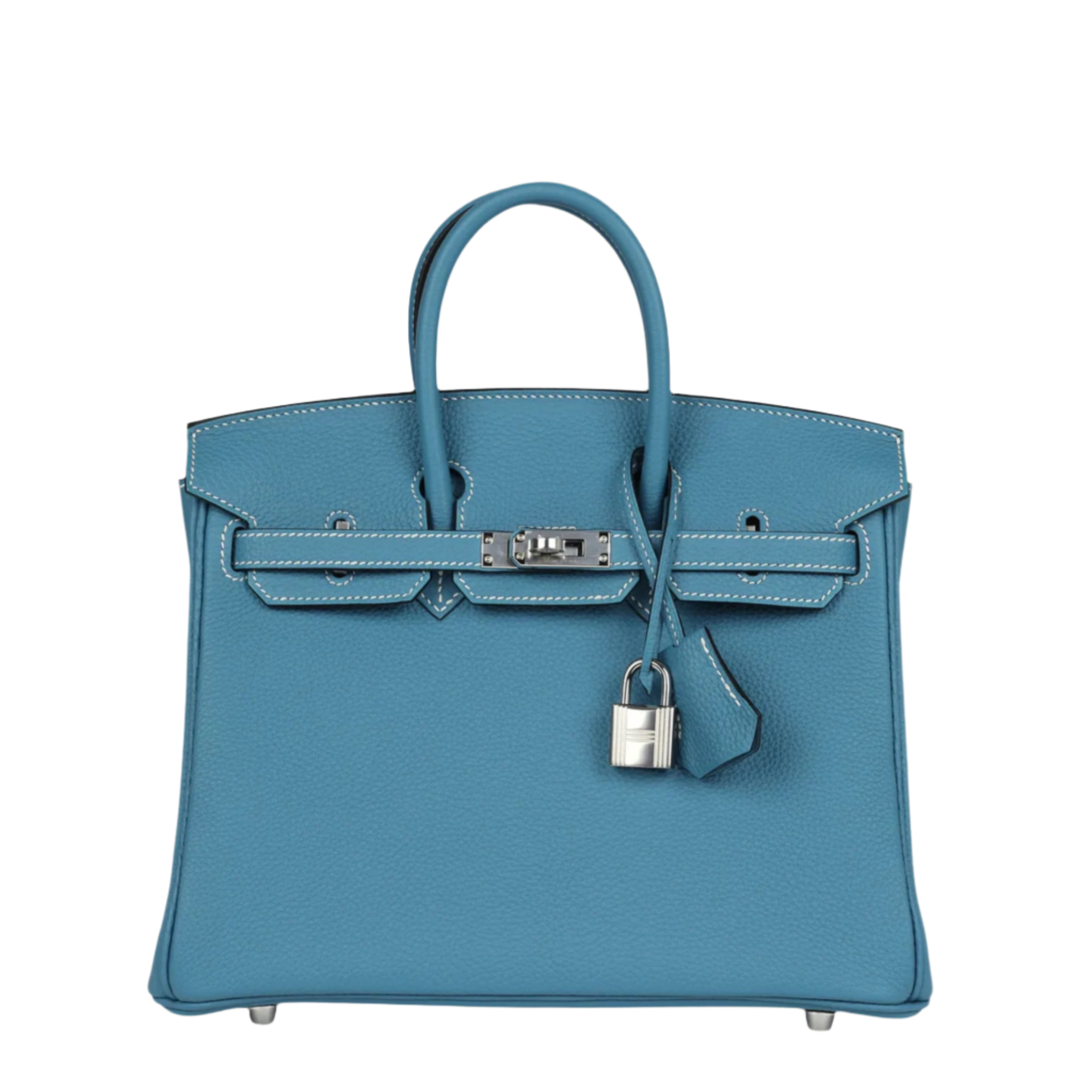Hermès Birkin 25 Togo New Bleu Jean Palladium Hardware - View 6
