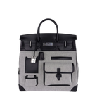 Hermès Birkin 40 Haut A Courroies Cargo Bag AA Ecru-Noir/Noir Palladium Hardware - View 7