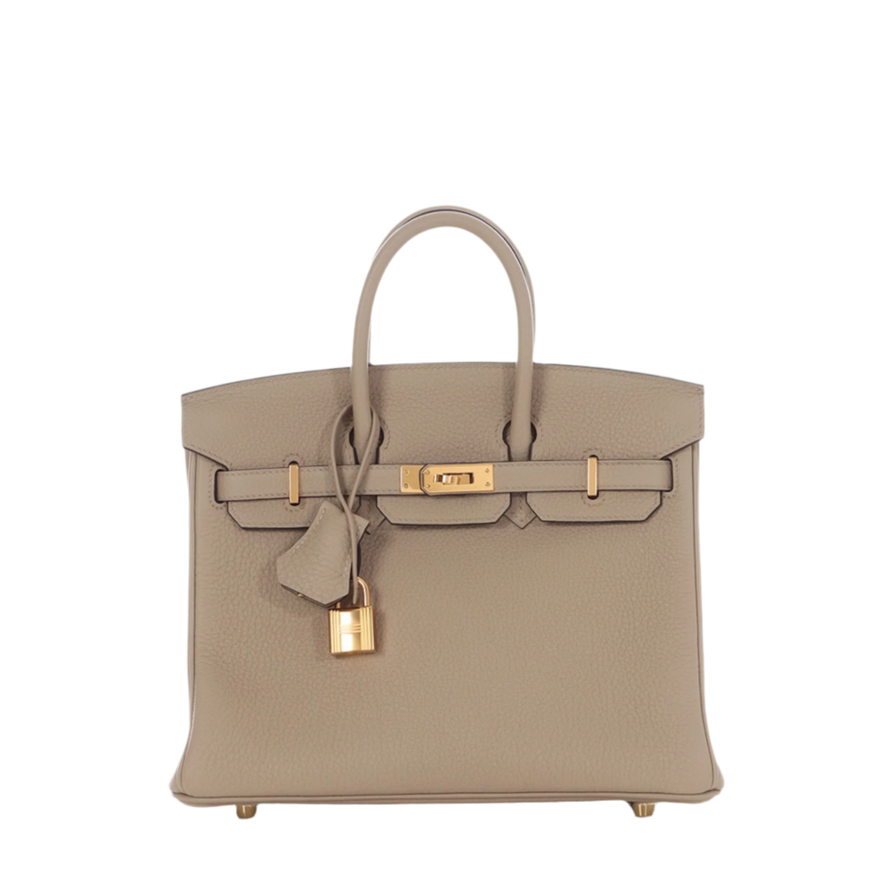 Hermès Birkin 25 Gris Tourterelle Togo Gold Hardware
