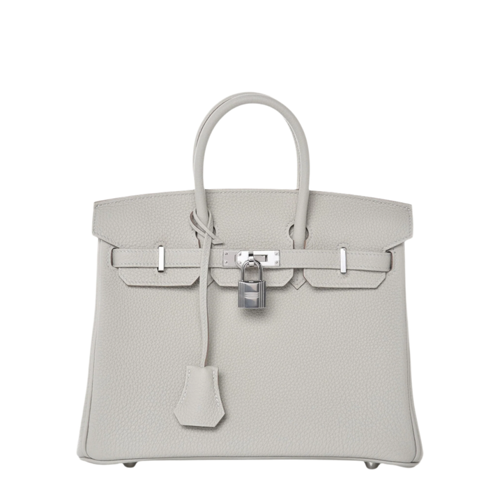 Hermès Birkin 25 Verso Gris Perle/Nata Togo Palladium Hardware
