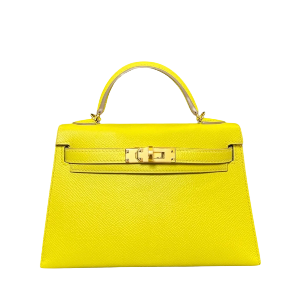 Hermès Kelly 20 Mini Lime Epsom Gold Hardware - View 5