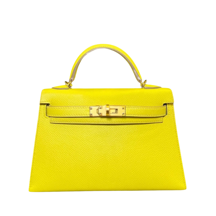 Hermès Kelly 20 Mini Lime Epsom Gold Hardware - View 5
