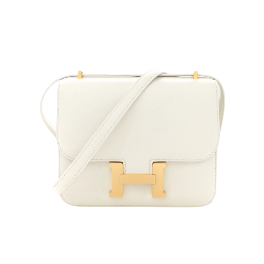 Hermès Constance III 18 Mini Miroir Veau Swift White Gold Hardware - View 6