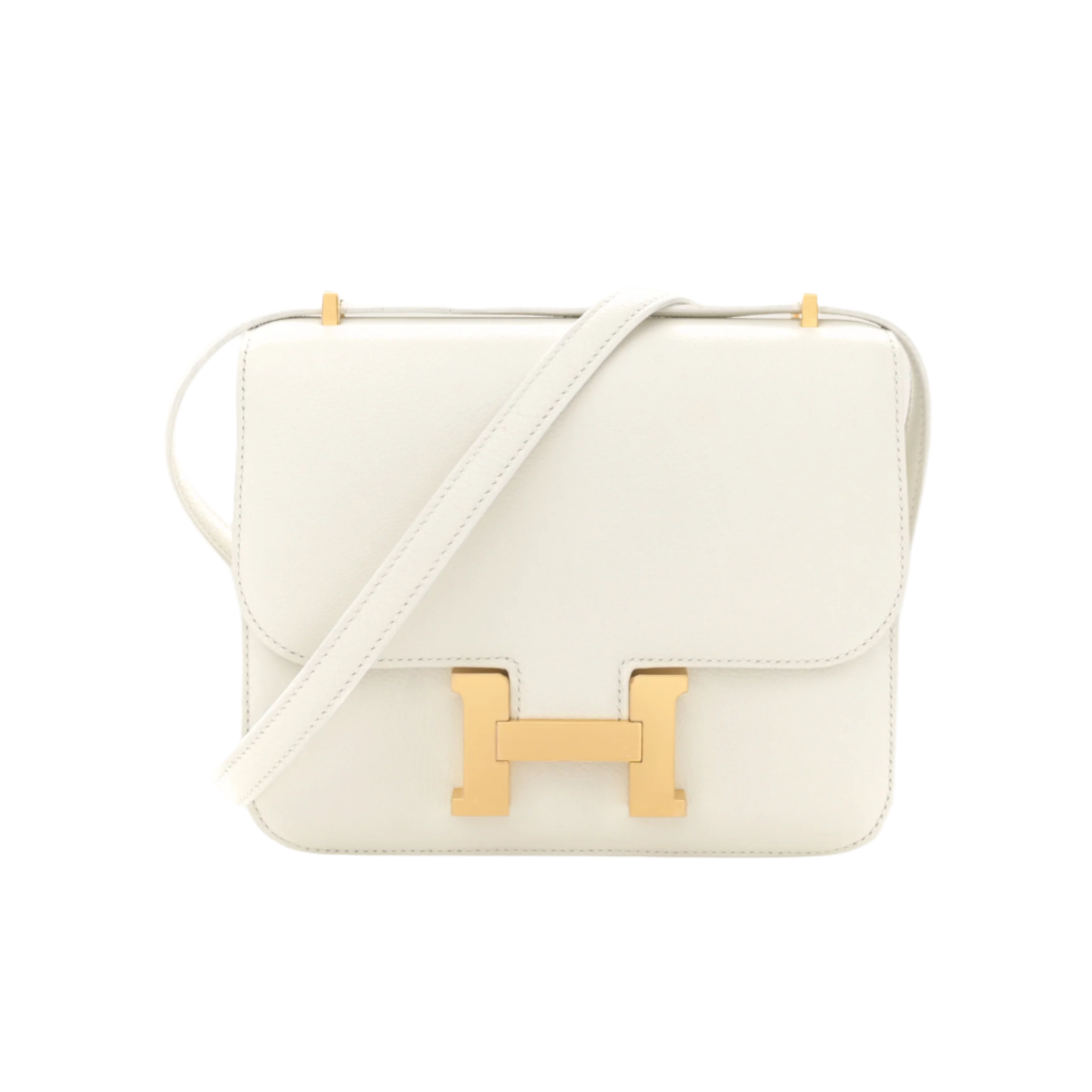 Hermès Constance III 18 Mini Miroir Veau Swift White Gold Hardware - View 6