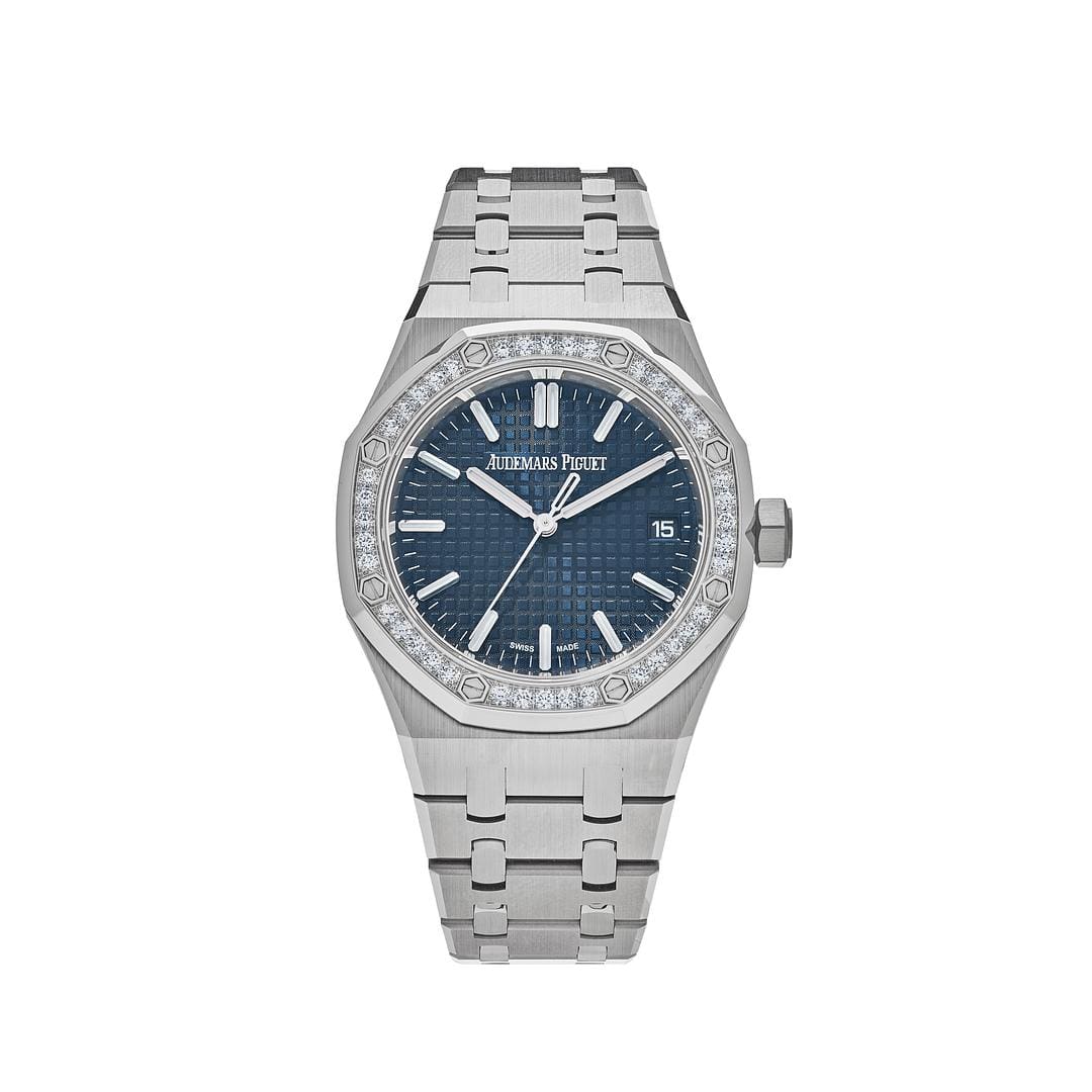 Audemars Piguet Royal Oak 15551ST.ZZ.1356ST.05 Selfwinding Stainless Steel Blue Dial Diamond Bezel - View 5