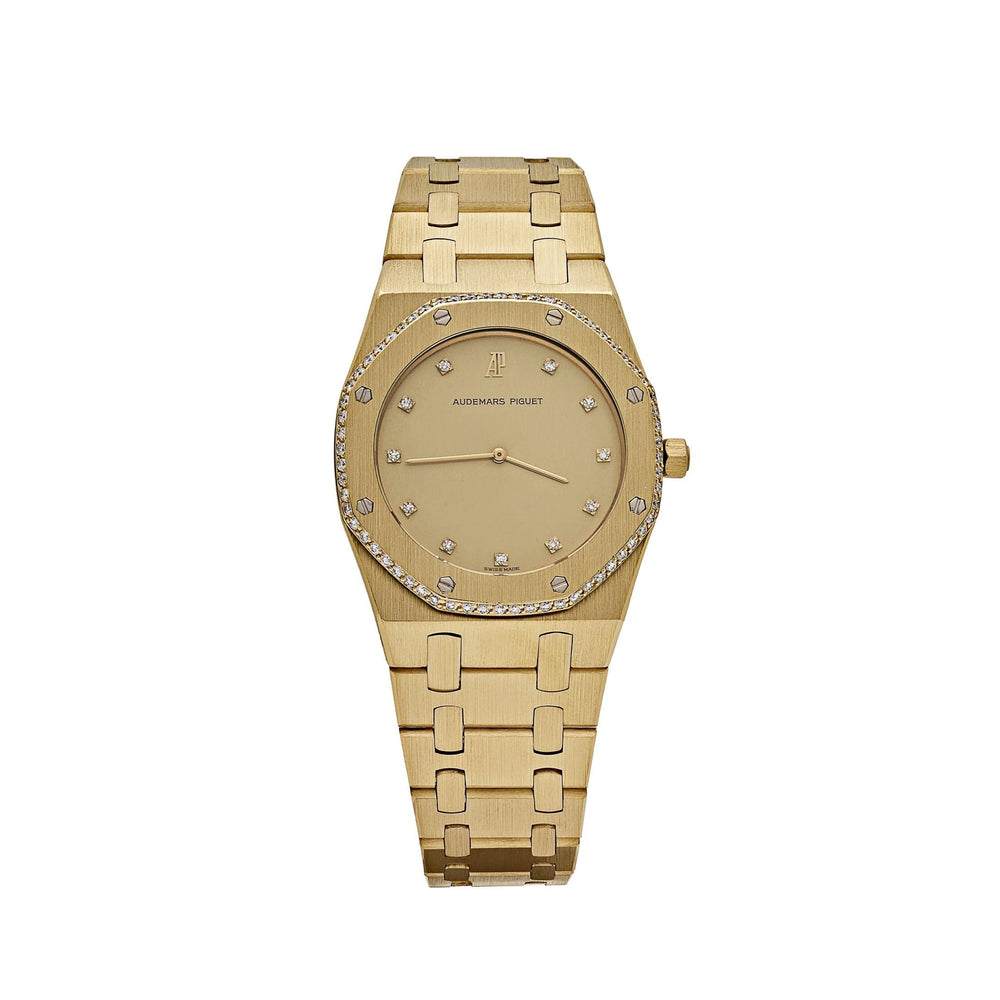 Audemars Piguet Royal Oak 4100BA Yellow Gold Diamond Dial Diamond Bezel Quartz - View 8