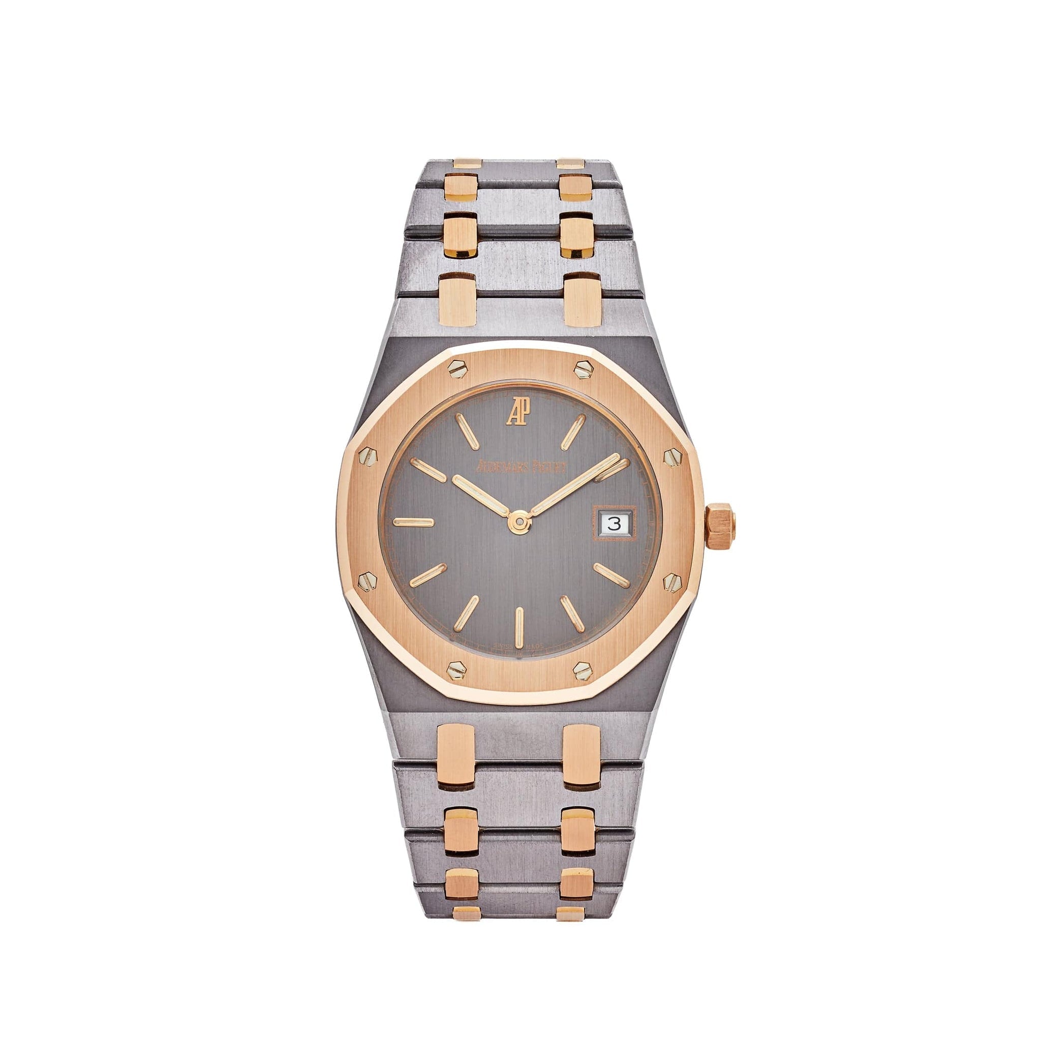 Audemars Piguet Royal Oak 56175TR.0.0789TR 'Ladies' Two-Toned Tantalum Rose Gold Slate Dial (2000) - View 6