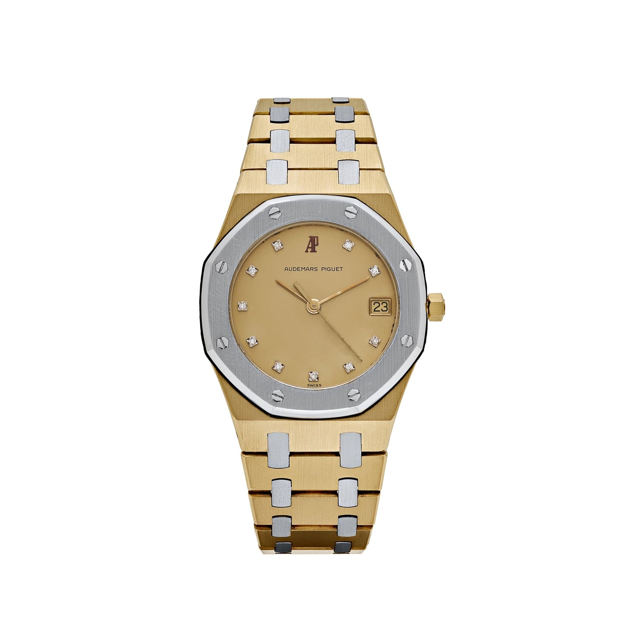 Audemars Piguet Royal Oak 6023AC Yellow Gold White Gold Diamond Dial Quartz - View 3