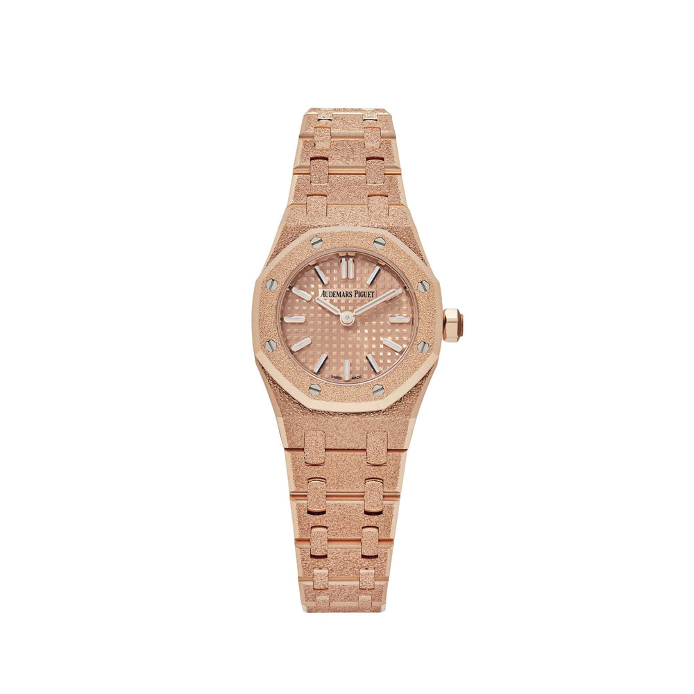 Audemars Piguet Royal Oak 67630OR.GG.1312OR.01 'Mini' Frosted Rose Gold Quartz (2024) - View 3