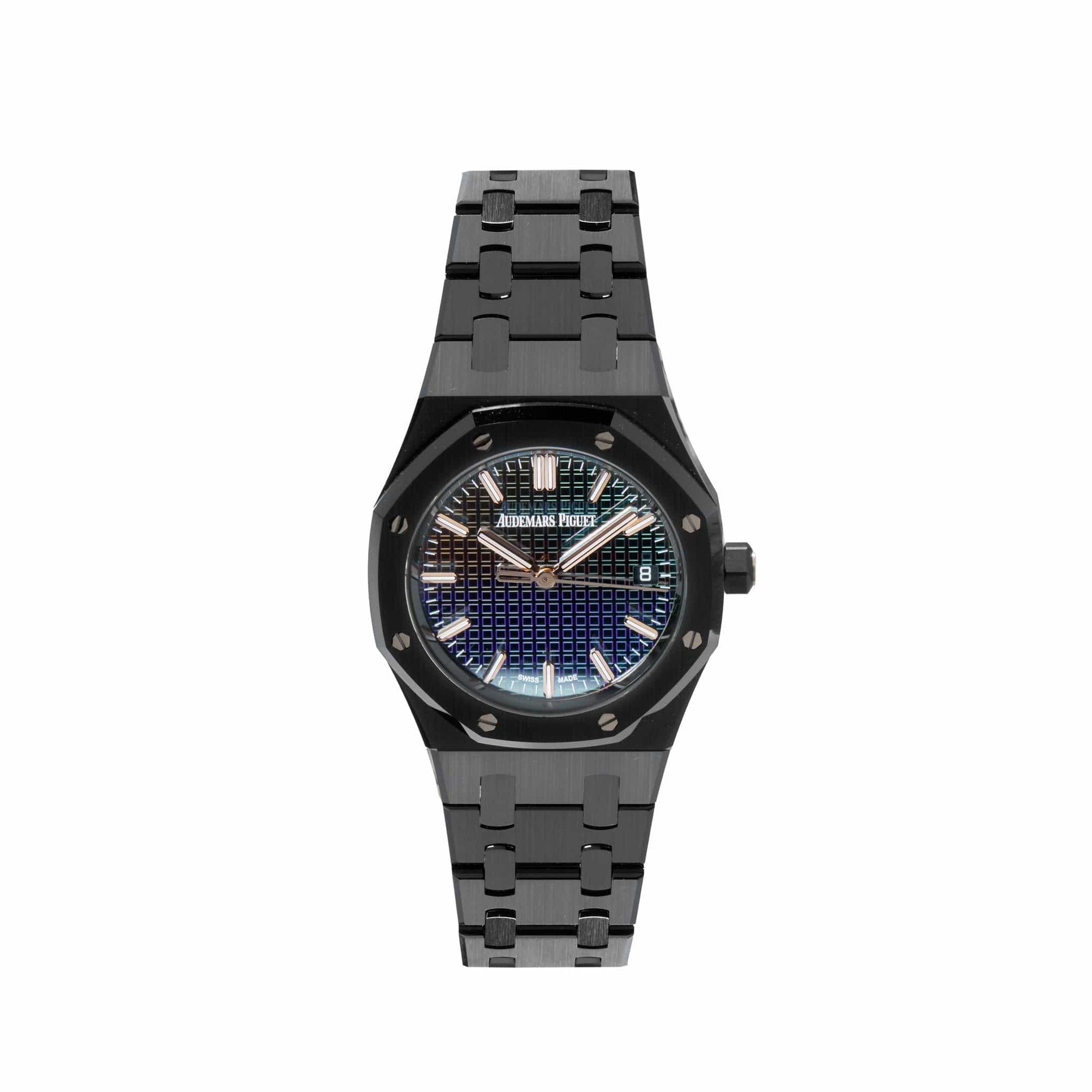 Audemars Piguet Royal Oak 77350CE.OO.1266CE.02.A Selfwinding 'Ladies' 'Carolina Bucci' Black Ceramic Rainbow Dial Limited Edition (2022) - View 2