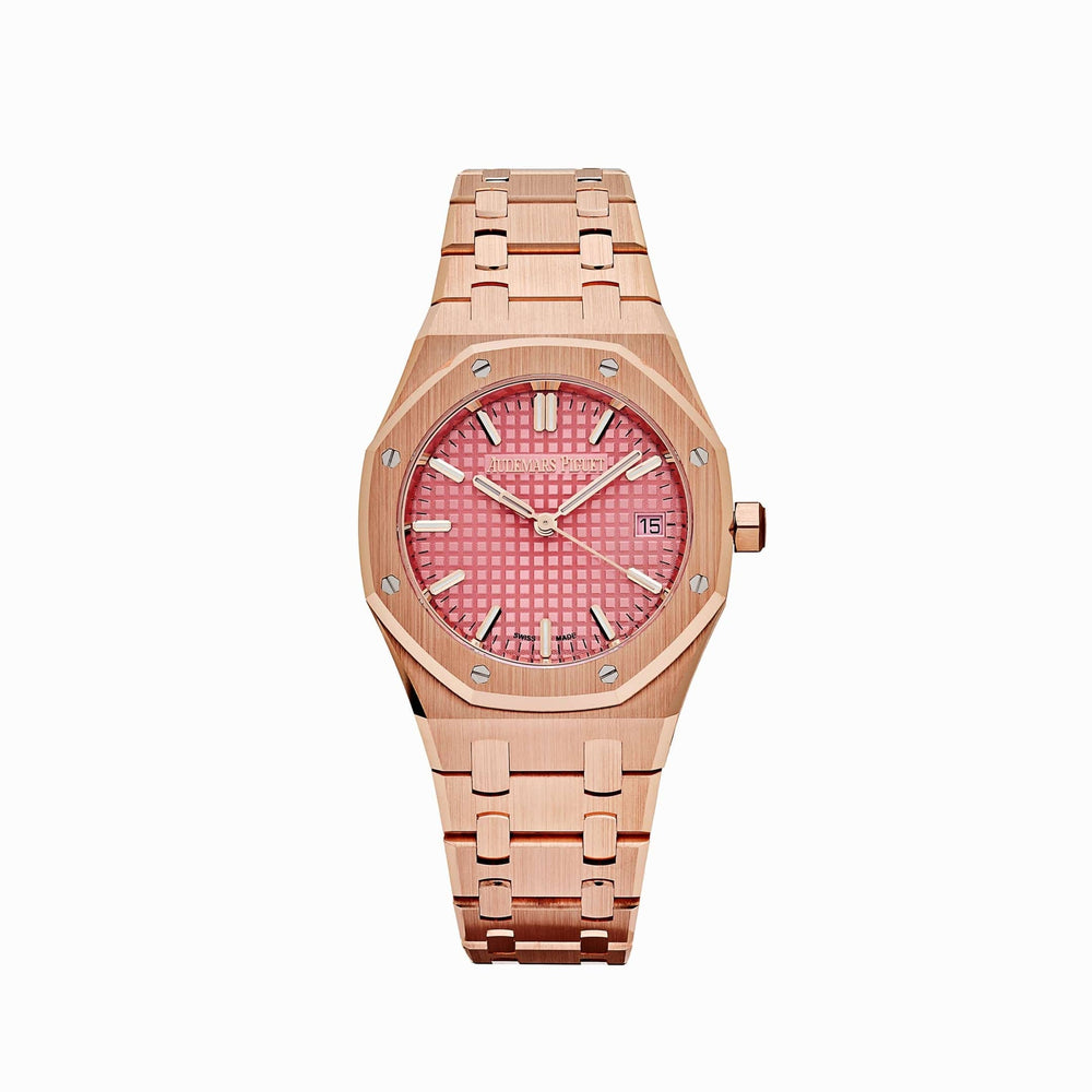 Audemars Piguet Royal Oak 77450OR.OO.1361OR.01 'Ladies' Rose Gold Pink Dial (2024) - View 9