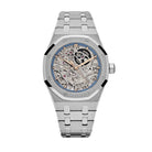 Audemars Piguet Royal Oak Openworked 15467BC.OO.1256BC.01 Double Balance Wheel White Gold Light-Blue Inner Bezel - View 3