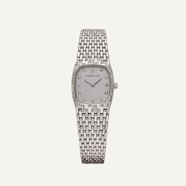 Audemars Piguet Mini Cobra 'Ladies' White Gold Diamond Silver Dial (1991) - View 13