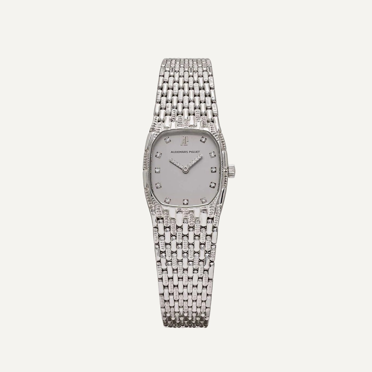 Audemars Piguet Mini Cobra 'Ladies' White Gold Diamond Silver Dial (1991) - View 13