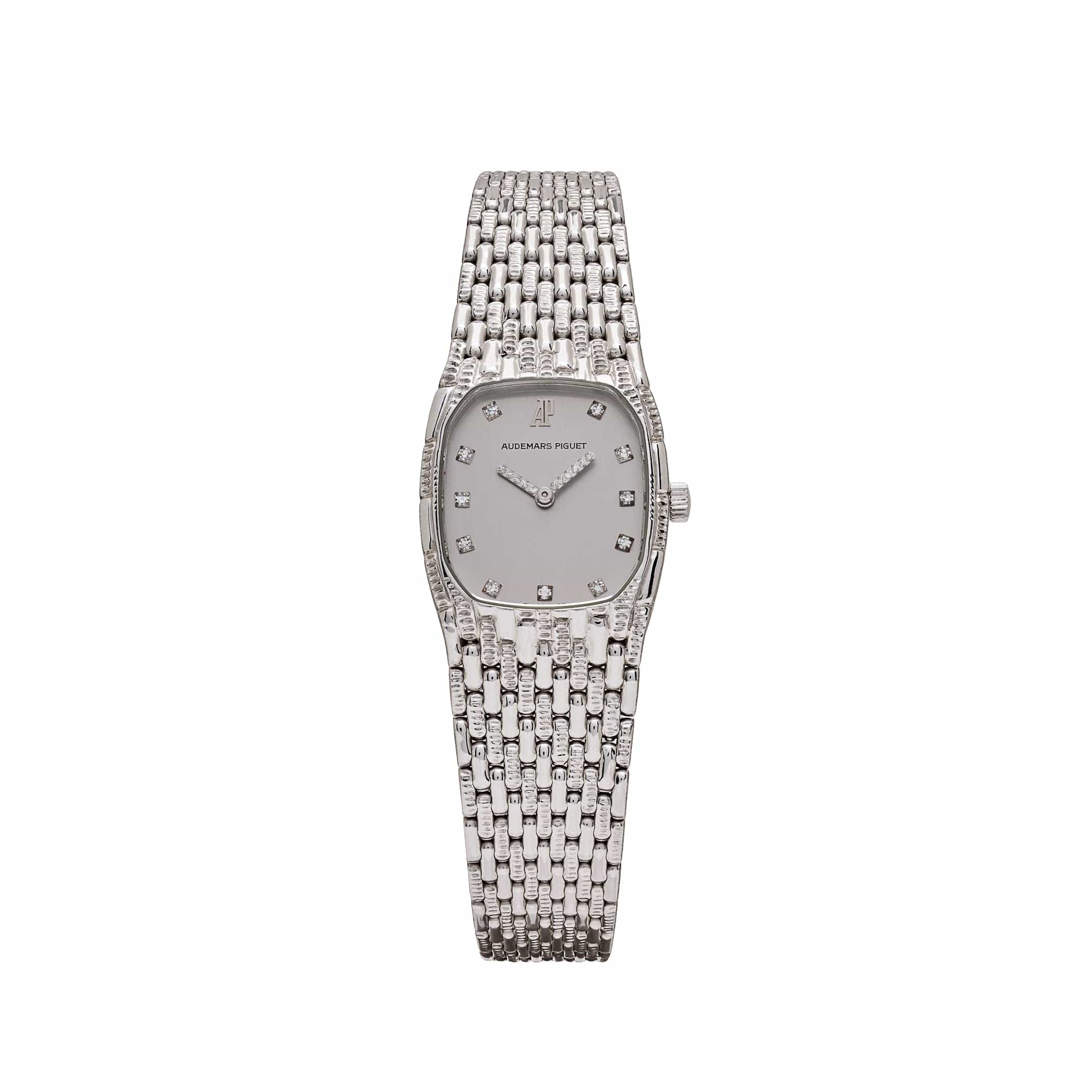 Audemars Piguet Mini Cobra 'Ladies' White Gold Diamond Silver Dial (1991) - View 13