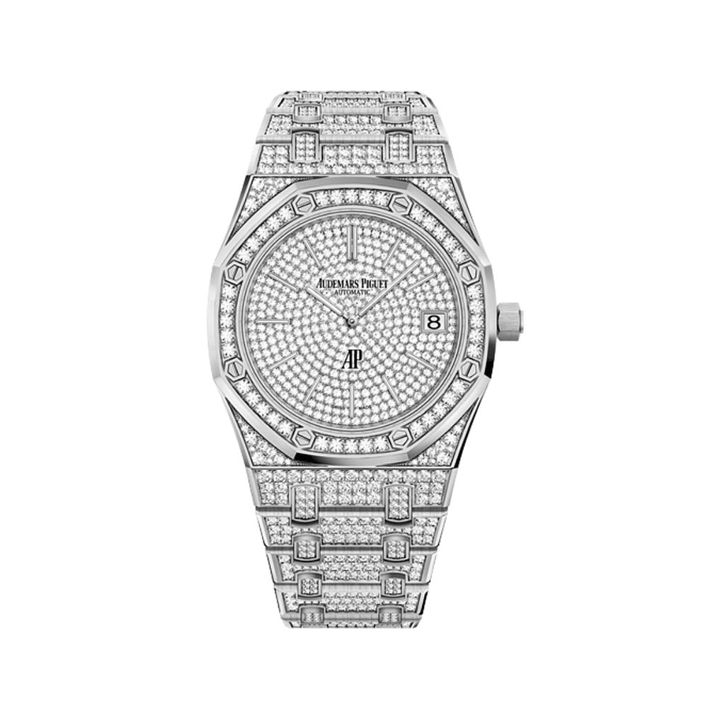Audemars Piguet Royal Oak 15202BC.ZZ.1241BC.01 'Jumbo' Extra-Thin Diamond Set Limited Edition - View 2