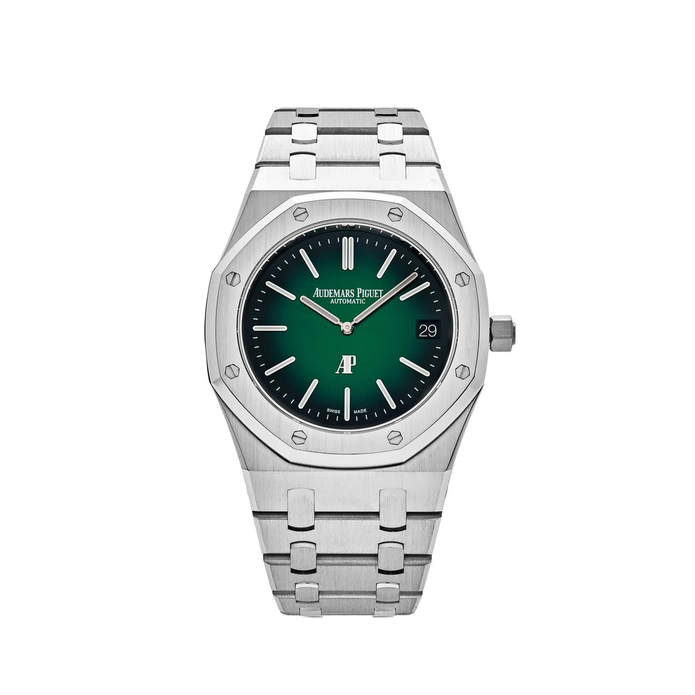 Audemars Piguet Royal Oak 15202PT.OO.1240PT.01 'Jumbo' Extra-Thin Platinum Green Dial - View 6