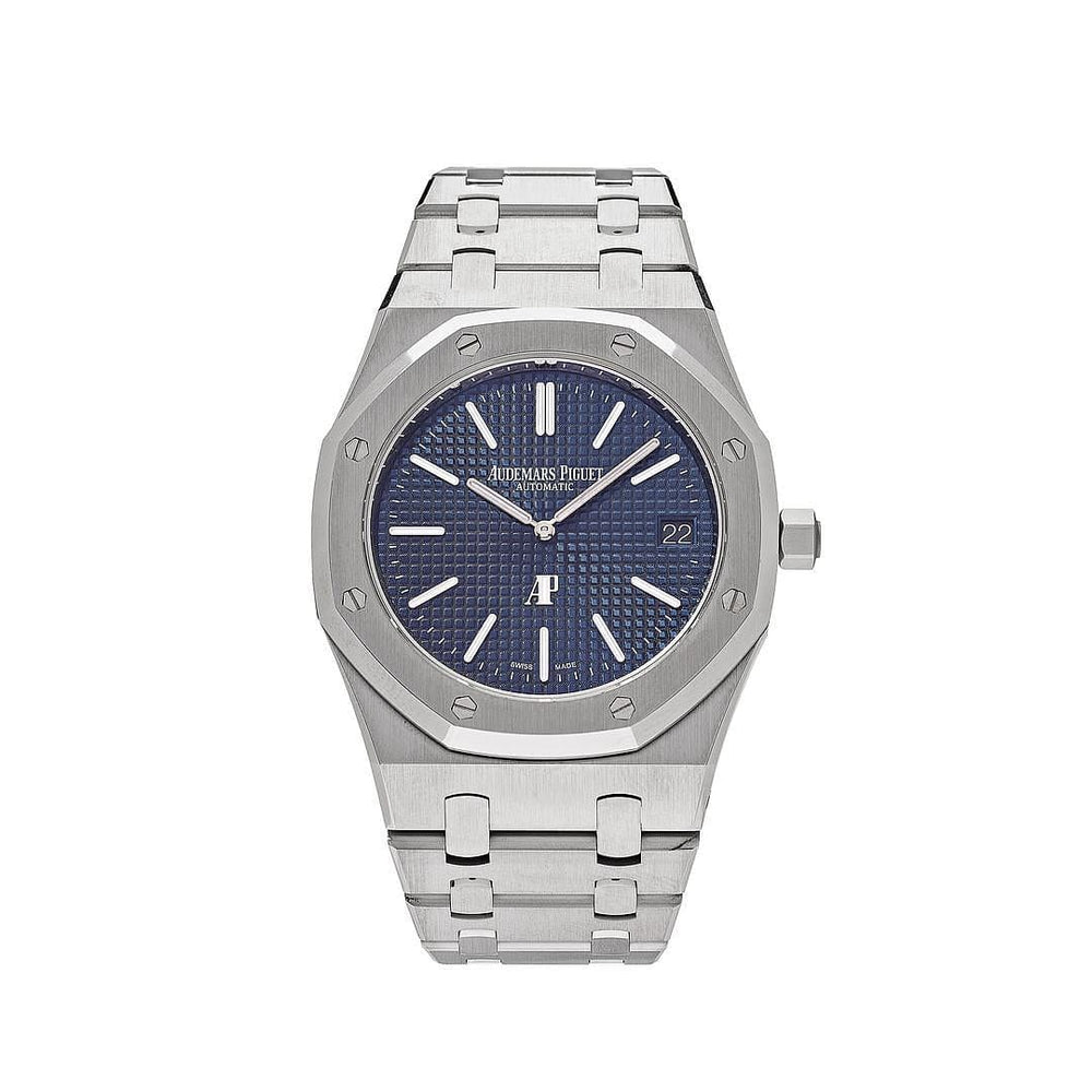 Audemars Piguet Royal Oak 15202ST.OO.1240ST.01 'Jumbo' Extra-Thin Stainless Steel Blue Dial - View 10