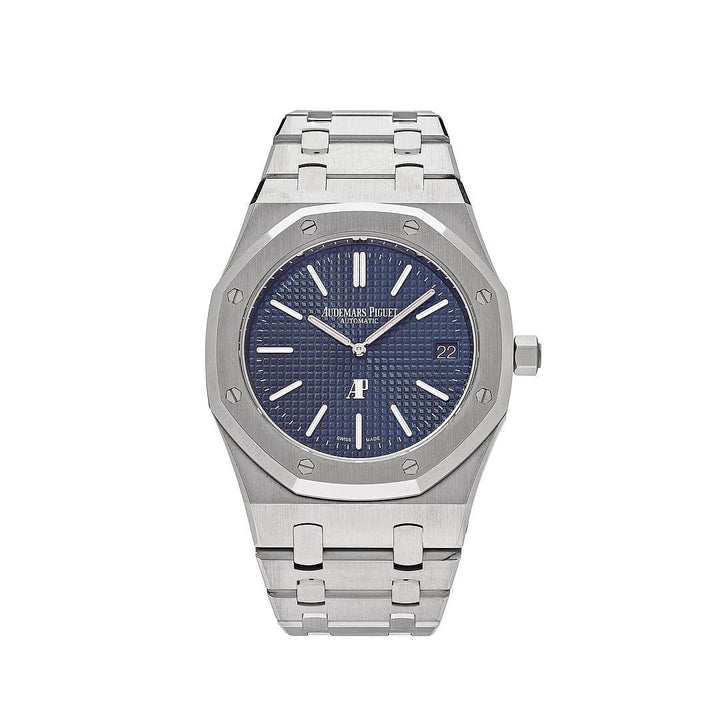 Audemars Piguet Royal Oak 15202ST.OO.1240ST.01 'Jumbo' Extra-Thin Stainless Steel Blue Dial - View 10