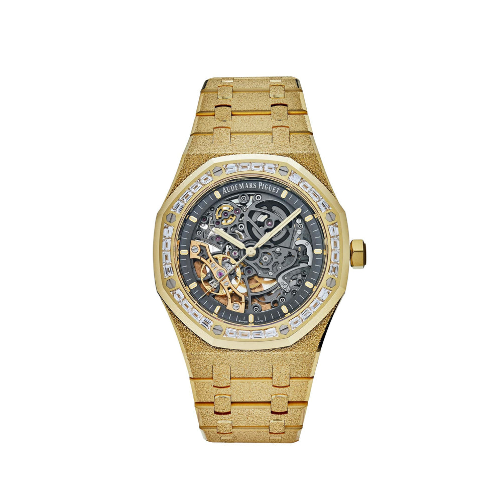 Audemars Piguet Royal Oak 15412BA.ZG.1224BA.01 Double Balance Wheel Frosted-Openworked Yellow Gold (2022) - View 4