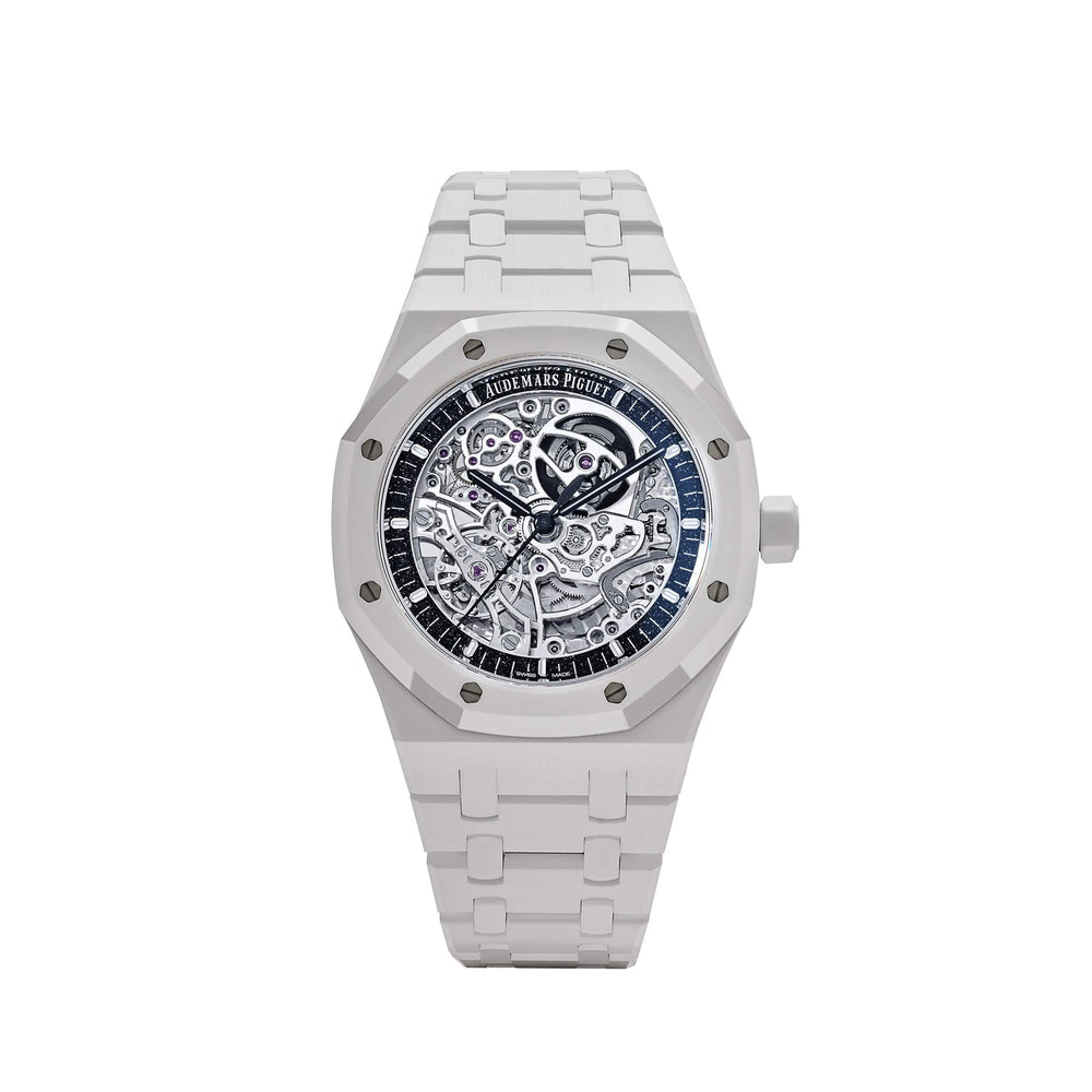 Audemars Piguet Royal Oak 15416CB.OO.1225CB.01 Double Balance Wheel Openworked White Ceramic (2024) - View 12