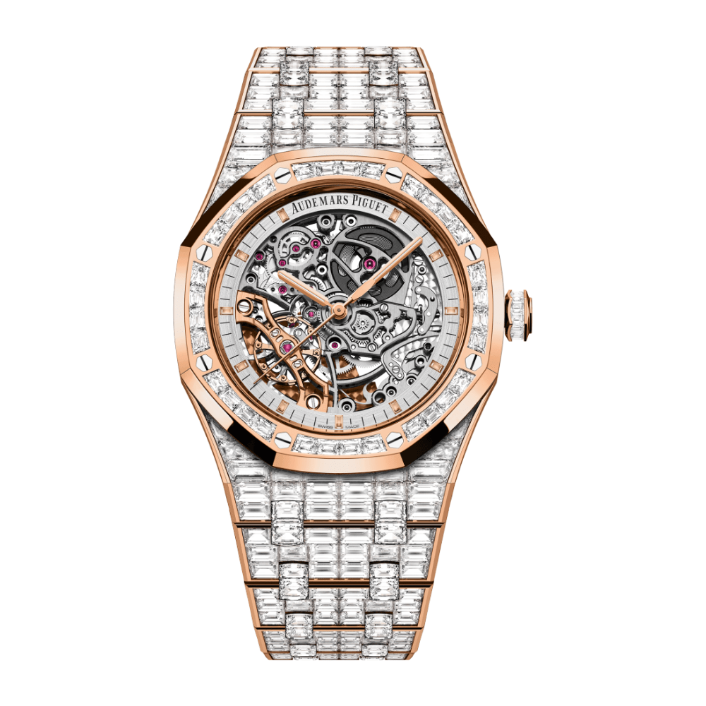 Audemars Piguet Royal Oak 15417OR.ZZ.1267OR.01.A Double Balance Wheel Openworked Baguette Bezel - View 2