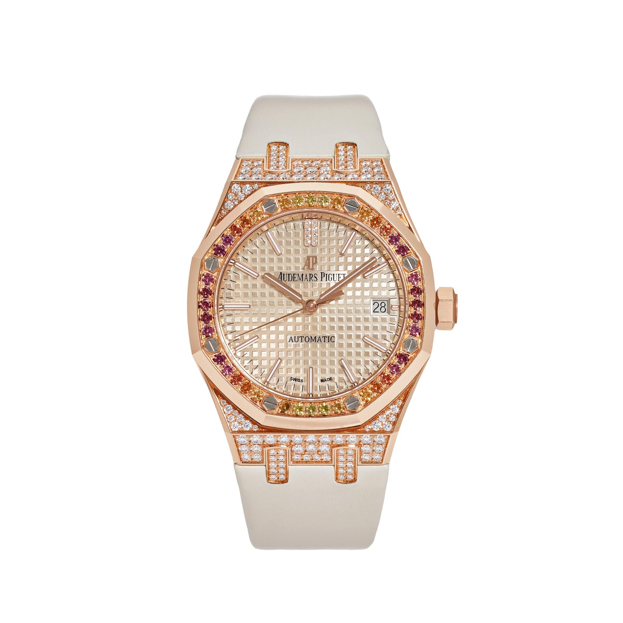 Audemars Piguet Royal Oak 15452OR.ZY.D038VE.01 Rose Gold and Diamonds (2021) - View 13