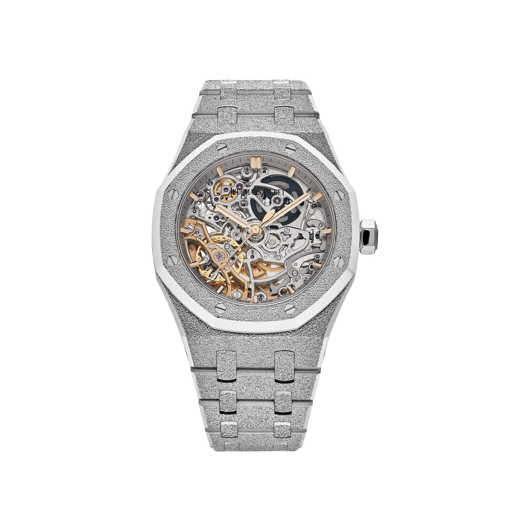 Audemars Piguet Royal Oak 15466BC.GG.1259BC.01 Double Balance Wheel Frosted White Gold (2023) - View 13