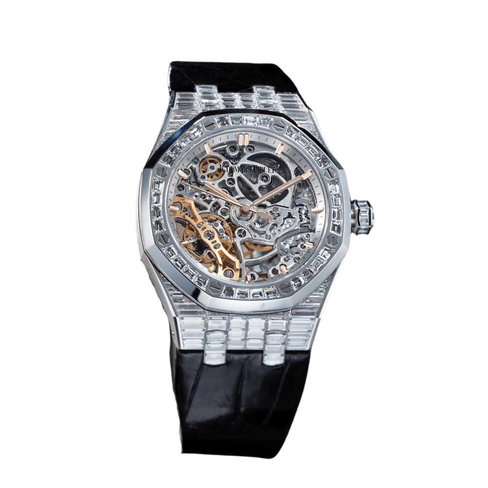 Audemars Piguet Royal Oak 15469BC.ZZ.D001CR.01 'High Jewelry' Double Balance Wheel - View 2