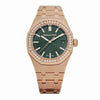 Audemars Piguet Royal Oak 15551OR.ZZ.1356OR.06 Selfwinding Rose Gold Khaki Green Dial