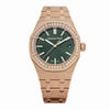 Audemars Piguet Royal Oak 15551OR.ZZ.1356OR.06 Selfwinding Rose Gold Khaki Green Dial