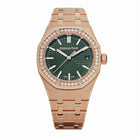 Audemars Piguet Royal Oak 15551OR.ZZ.1356OR.06 Selfwinding Rose Gold Khaki Green Dial - View 13