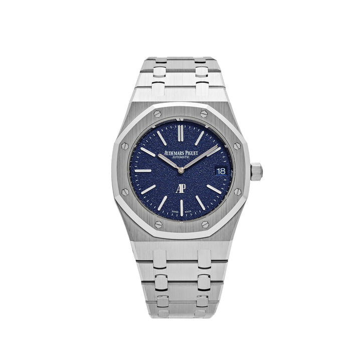 Audemars Piguet Royal Oak 16202BC.OO.1240BC.02 'Jumbo' Extra-Thin White Gold Grainy Blue Dial (2024) - View 13