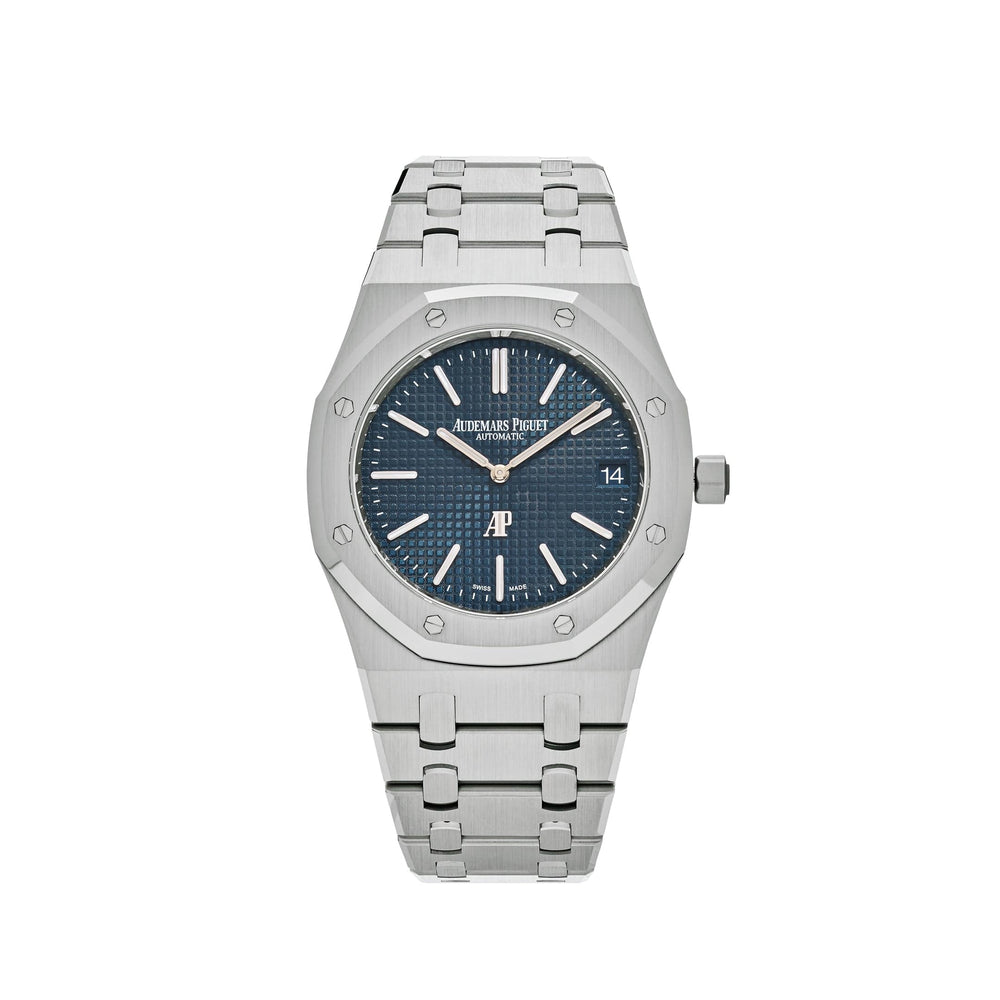 Audemars Piguet Royal Oak 16202ST.OO.1240ST.01 'Jumbo' Extra-Thin 50th Anniversary Stainless Steel Blue Dial - View 4