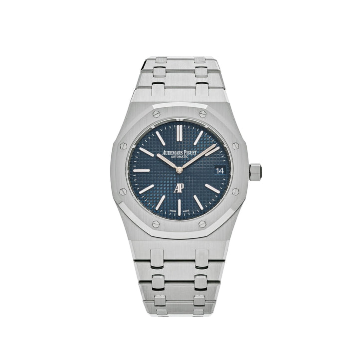 Audemars Piguet Royal Oak 16202ST.OO.1240ST.01 'Jumbo' Extra-Thin 50th Anniversary Stainless Steel Blue Dial - View 4
