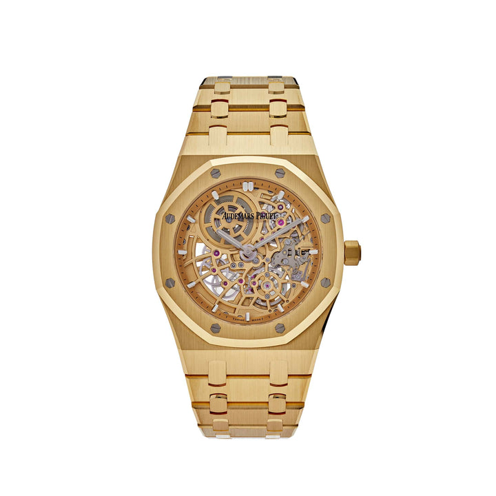 Audemars Piguet Royal Oak 16204BA.OO.1240BA.01 Jumbo Extra-Thin Yellow Gold Openworked - View 13