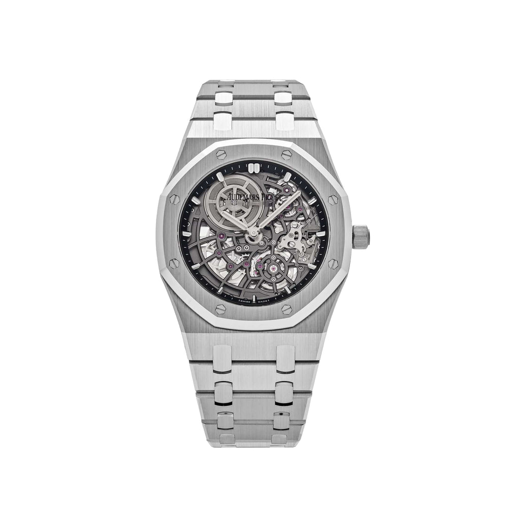Audemars Piguet Royal Oak 16204BC.OO.1240BC.01 'Jumbo' Extra-Thin Openworked White Gold - View 13
