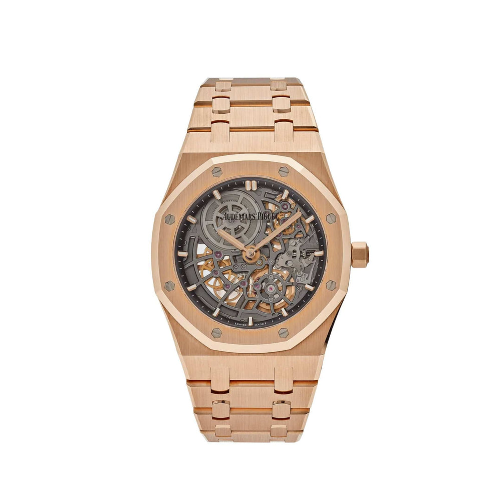 Audemars Piguet Royal Oak 16204OR.OO.1240OR.03 Openworked 'Jumbo' Extra-Thin Rose Gold - View 10
