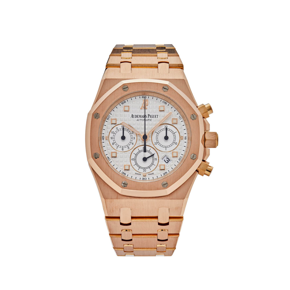Audemars Piguet Royal Oak 26022OR.OO.D088CR.01 Chronograph Rose Gold White Dial - View 13