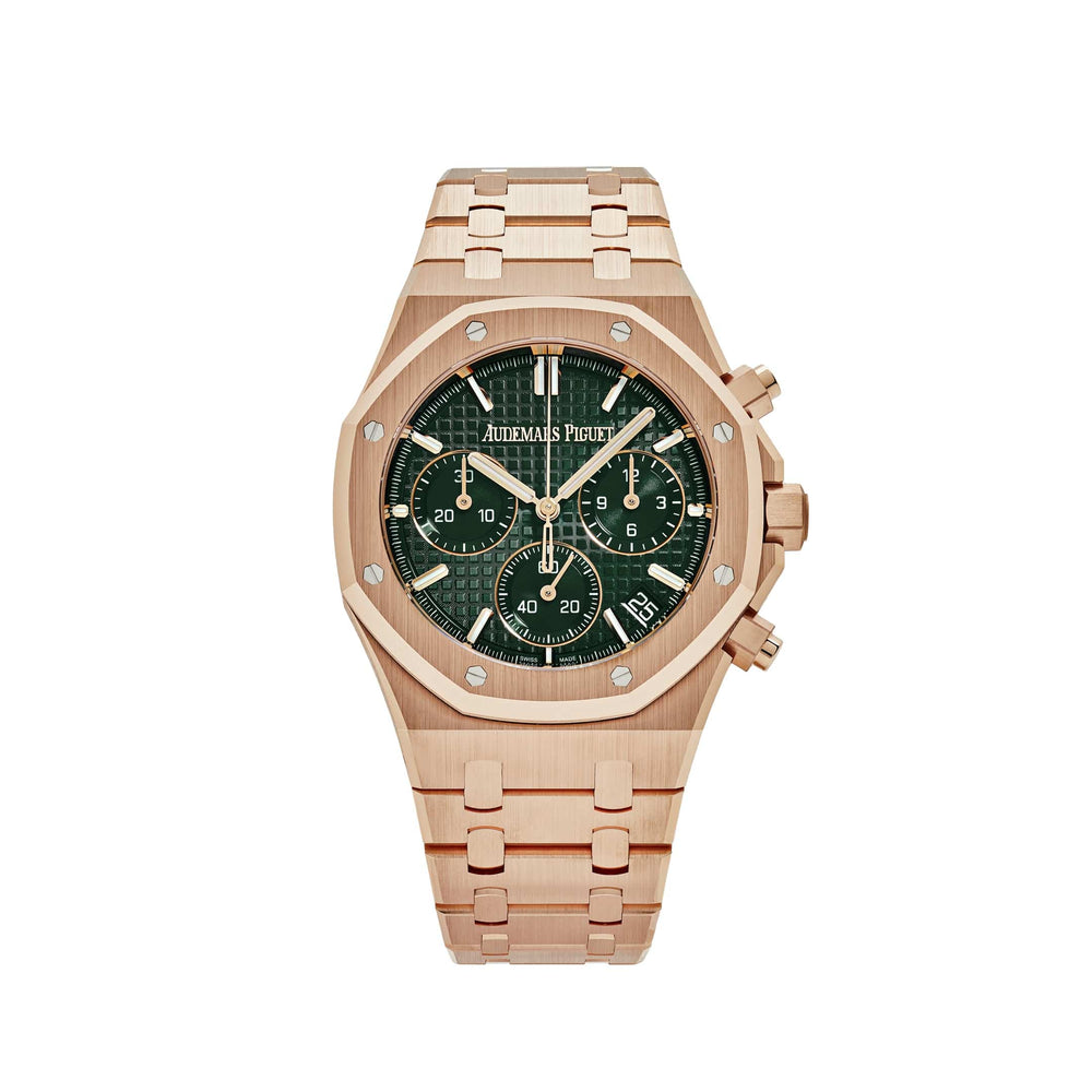 Audemars Piguet Royal Oak 26240OR.OO.1320OR.08 Selfwinding Chronograph Rose Gold Khaki Green Dial (2024) - View 13
