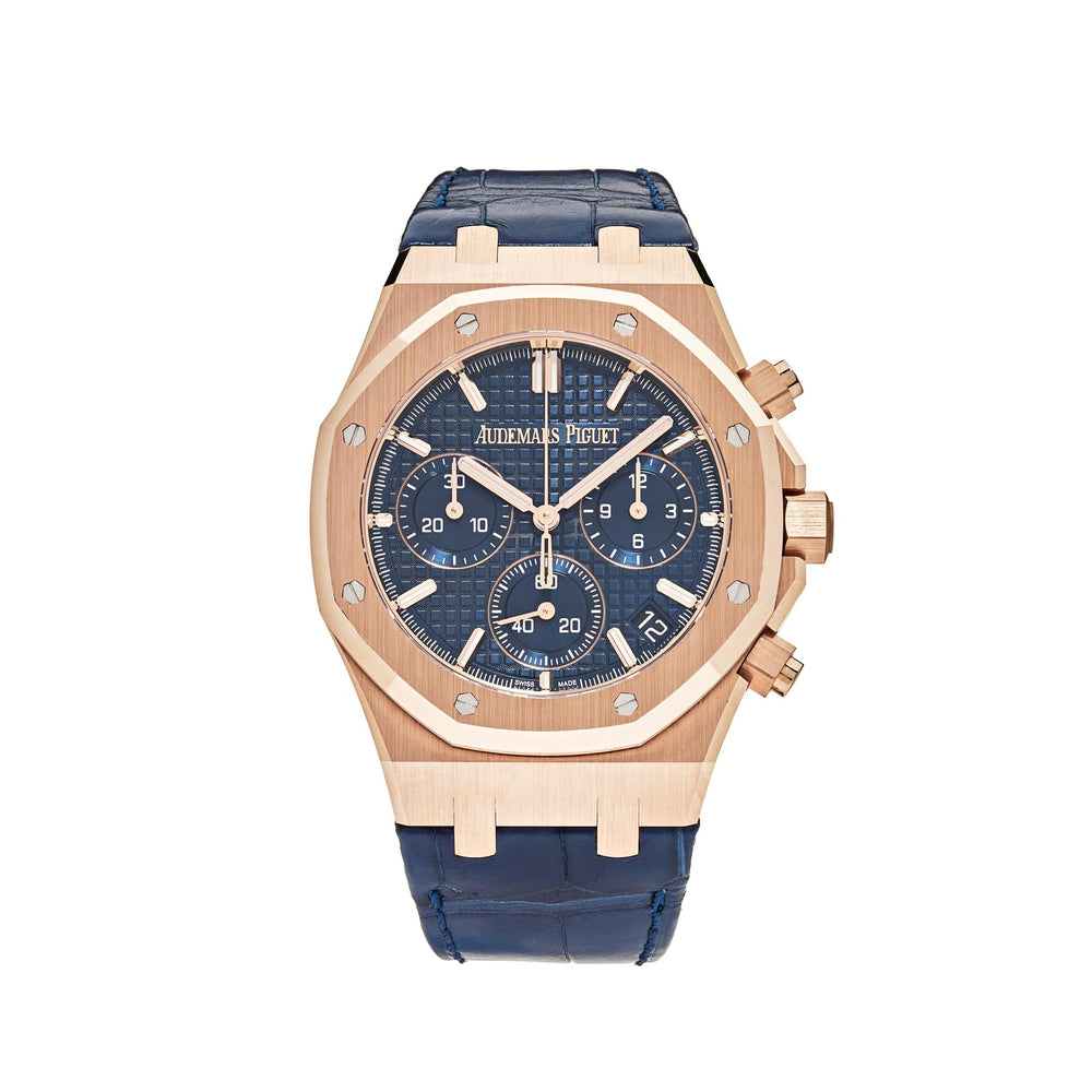 Audemars Piguet Royal Oak 26240OR.OO.D315CR.01 Chronograph '50th Anniversary' Rose Gold Blue Dial (2022) - View 13